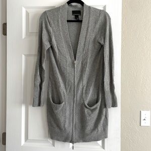 Grey Wool Blend Sweater
